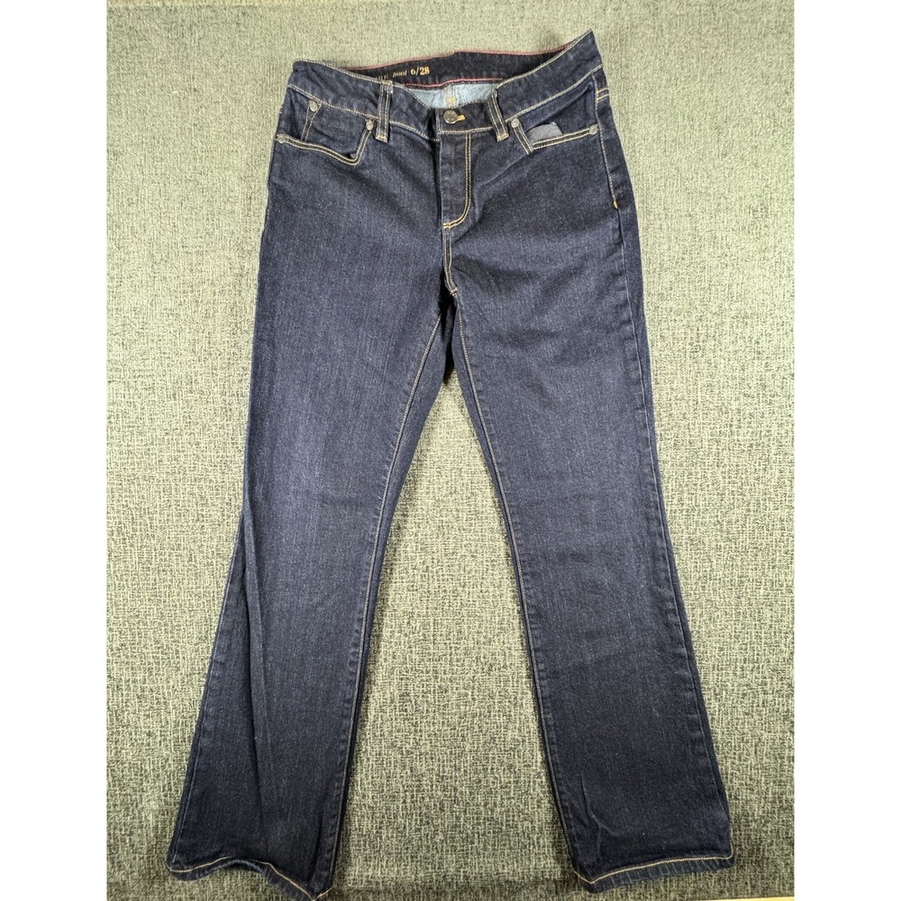 Talbots Jeans Womens Size‎ 8 29 Dark Indigo Boot Cut Signature Stretch